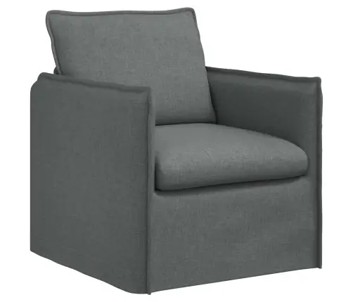 Sofa Tamsiai Pilka 195 X 82 X 85 Cm Audinys