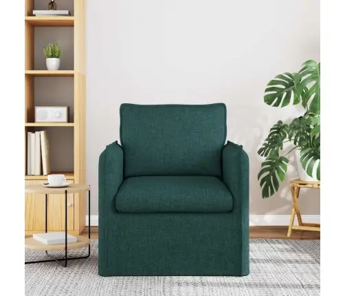 Dīvāns Tumši Zaļš 195 X 82 X 85 Cm Metāls Vidaxl