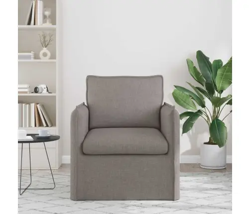 Dīvāns Pelēkbrūna 195 X 82 X 85 Cm Metāls Vidaxl