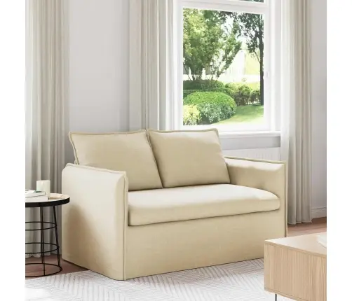 Sofa 140Cm Kreminė Metalas