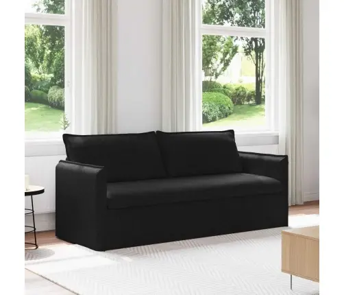 Dīvāns Melna 195 X 82 X 85 Cm Metāls Vidaxl