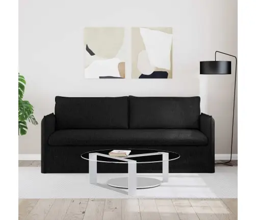 Dīvāns Melna 195 X 82 X 85 Cm Metāls Vidaxl