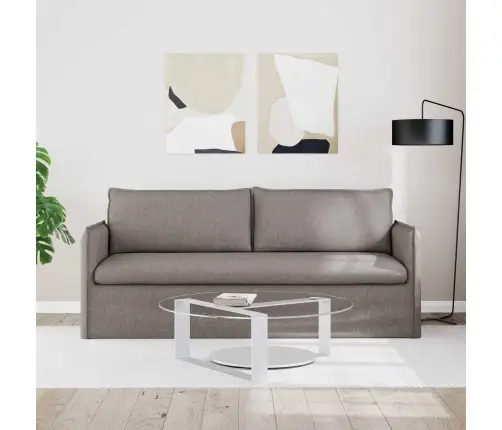 Dīvāns Pelēkbrūna 195 X 82 X 85 Cm Metāls Vidaxl