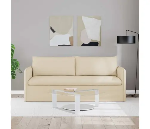 Diivan 180Cm Cream Metall