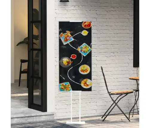 Prekybos Parodos Stendai Balta 30 X 23,5 X 210 Cm Plienas