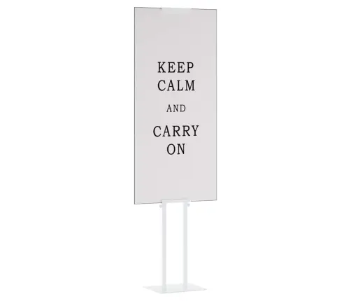 Prekybos Parodos Stendai Balta 30 X 23,5 X 210 Cm Plienas