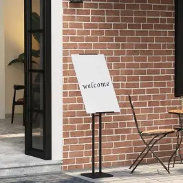 Prekybos Parodos Stendai Juoda 26,5 X 26,5 X 127 Cm Plienas