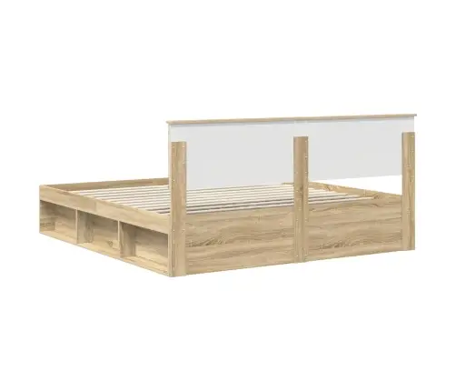 Voodi Raam Peaga Sonoma 180 X 200 Cm Tehispuit