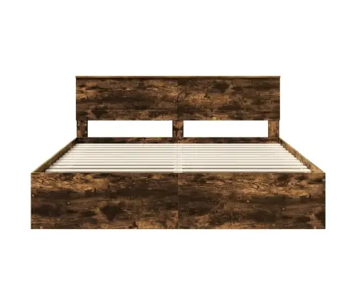 Lovos Rėmas Rūkyta Ąžuolas 180 X 200 Cm Apdirbta Mediena