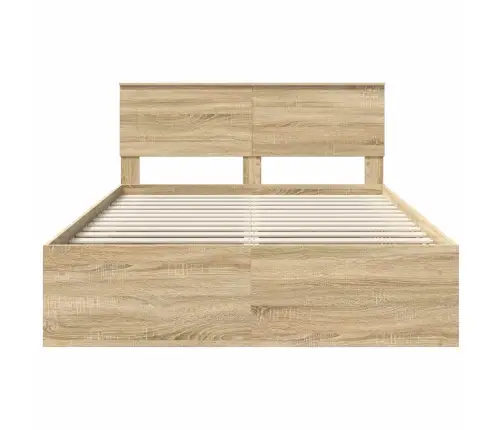 Gultas Rāmis Sonoma 160 X 200 Cm Inženierijas Koks Vidaxl