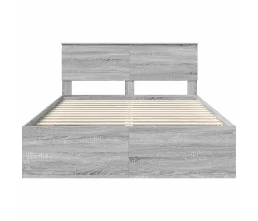 Voodi Raam Peaga Hall Sonoma 140 X 190 Cm Tehispuit