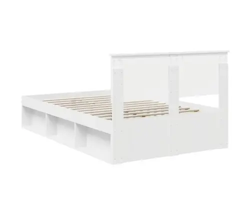 Gultas Rāmis Balts 135 X 190 Cm Inženierijas Koks Vidaxl