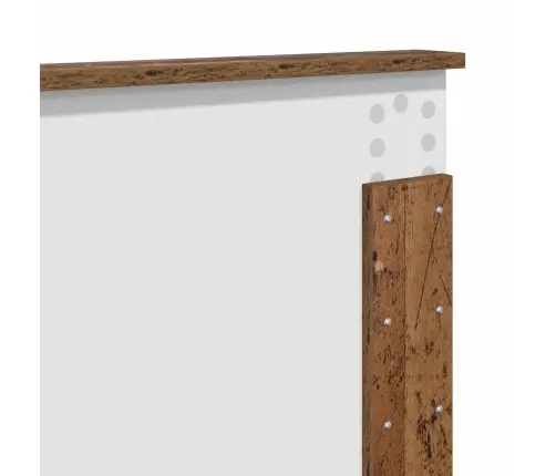 Gultas Rāmis Vecs Koks 135 X 190 Cm Inženierijas Koks Vidaxl