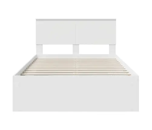 Gultas Rāmis Balts 120 X 200 Cm Inženierijas Koks Vidaxl