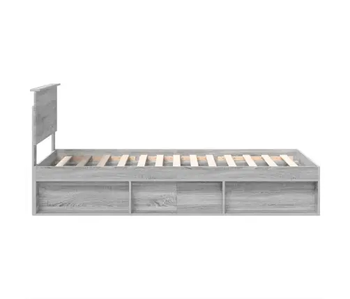 Lovos Rėmas Pilkas Sonoma 90 X 200 Cm Apdirbta Mediena