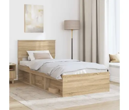 Lovos Rėmas Sonoma Ąžuolas 75 X 190 Cm Apdirbta Mediena
