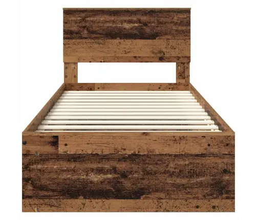 Gultas Rāmis Vecs Koks 75 X 190 Cm Inženierijas Koks Vidaxl