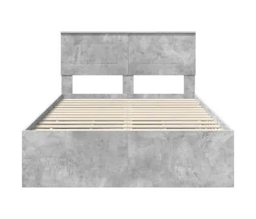 Lovos Rėmas Betono Pilka 120 X 200 Cm Inžinerinė Mediena