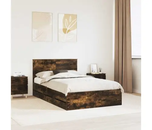 Lovos Rėmas Rūkyta Ąžuolas 120 X 200 Cm Inžinerinė Mediena