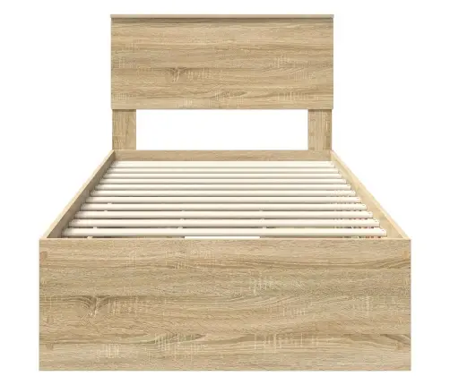 Voodi Raam Sahtliga Peaga Sonoma Tamm 100 X 200 Cm Inseneripuit