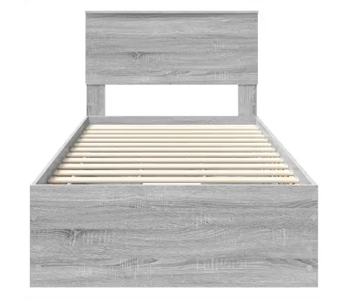 Voodi Raam Sahtliga Peaga Hall Sonoma 90 X 200 Cm Inseneripuit