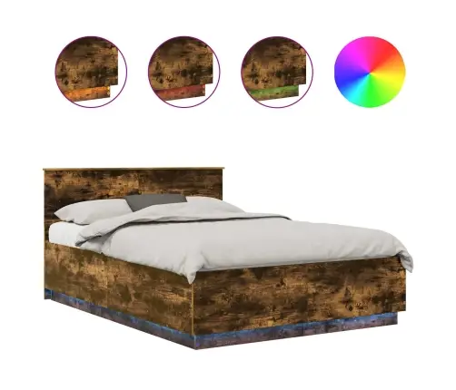 Lovos Rėmas Rūkyta Ąžuolas 140 X 200 Cm Apdirbta Mediena