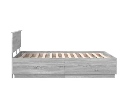 Lovos Rėmas Pilkas Sonoma 140 X 200 Cm Apdirbta Mediena