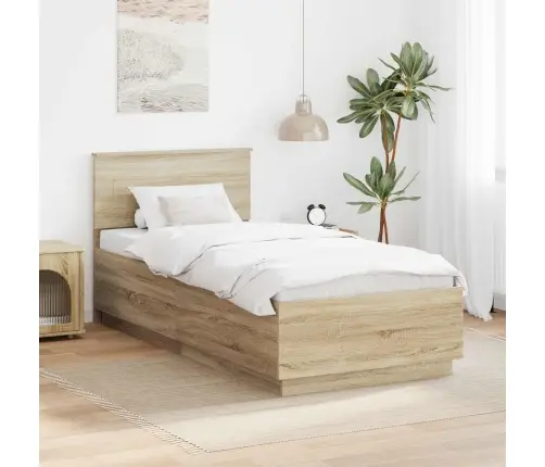 Lovos Rėmas Sonoma Ąžuolas 90 X 190 Cm Apdirbta Mediena