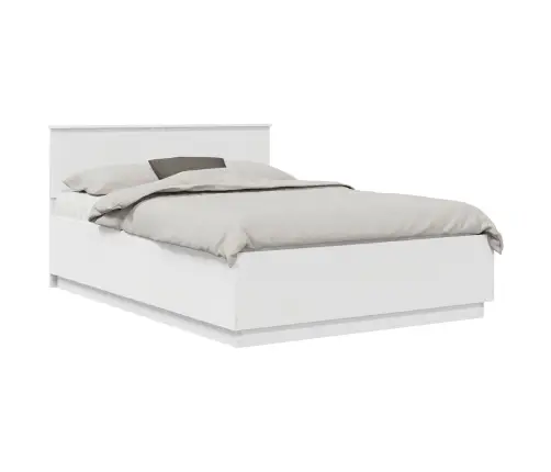 Gultas Rāmis Balts 160 X 200 Cm Inženierijas Koks Vidaxl