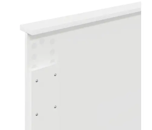 Voodi Raam Peaga Valge 100 X 200 Cm Tehispuit