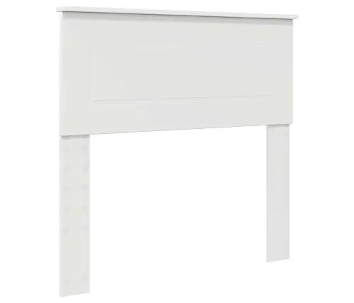 Voodi Raam Peaga Valge 100 X 200 Cm Tehispuit