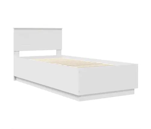 Gultas Rāmis Balts 90 X 200 Cm Inženierijas Koks Vidaxl