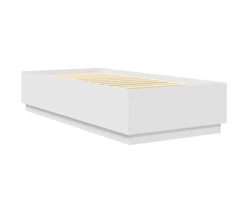 Gultas Rāmis Balts 90 X 200 Cm Inženierijas Koks Vidaxl