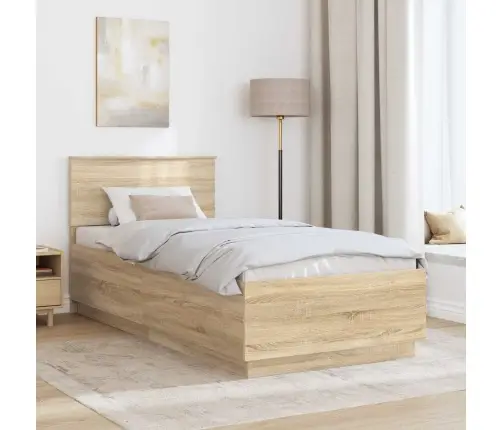 Lovos Rėmas Sonoma Ąžuolas 90 X 200 Cm Apdirbta Mediena