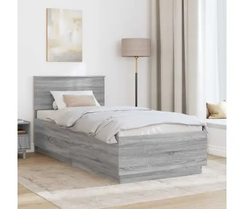 Lovos Rėmas Pilkas Sonoma 70 X 190 Cm Apdirbta Mediena