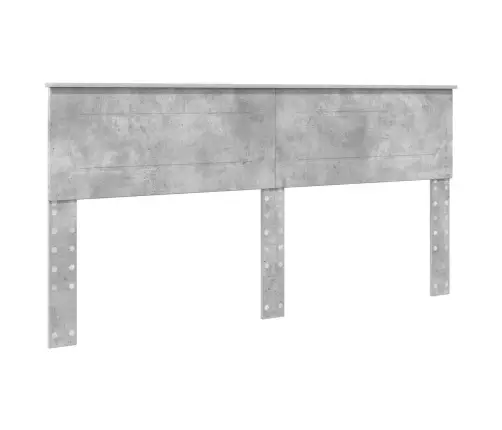 Lovos Rėmas Betono Pilka 180 X 200 Cm Apdirbta Mediena