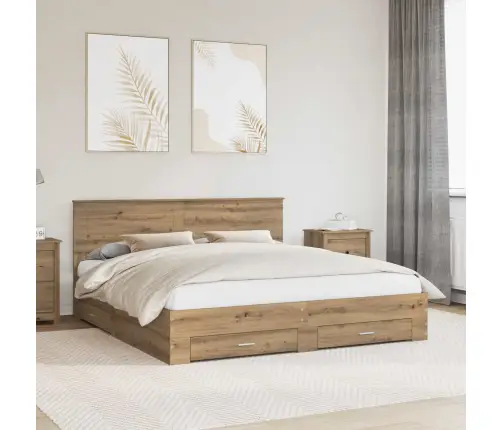 Lovos Rėmas Amatininkų Ąžuolas 180 X 200 Cm Apdirbta Mediena