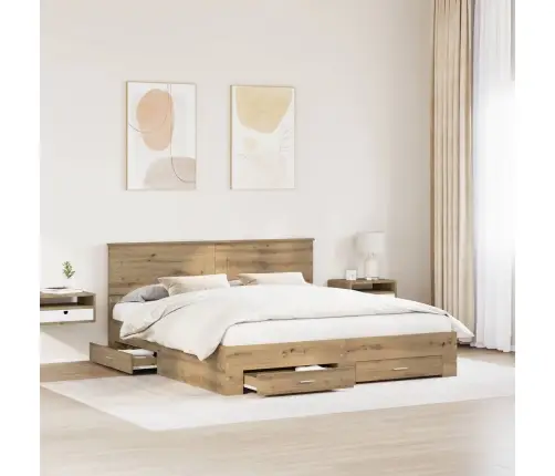 Lovos Rėmas Amatininkų Ąžuolas 180 X 200 Cm Apdirbta Mediena