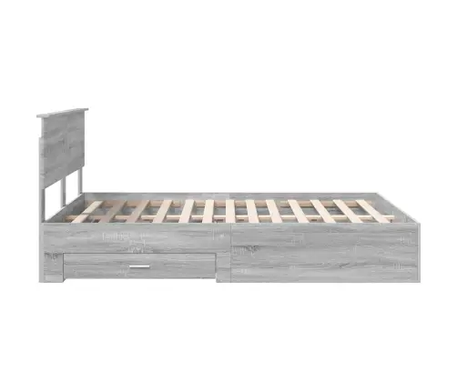 Lovos Rėmas Pilkas Sonoma 140 X 200 Cm Apdirbta Mediena