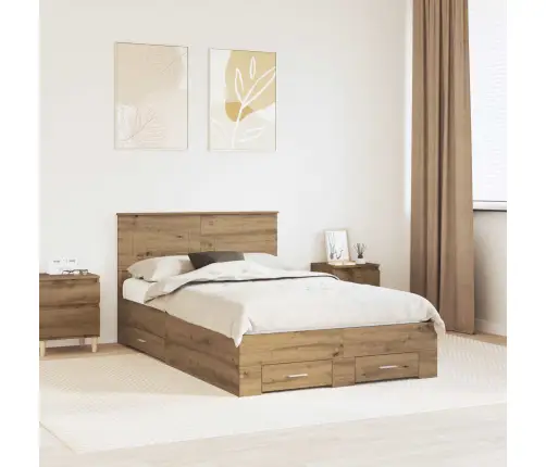 Lovos Rėmas Amatininkų Ąžuolas 120 X 200 Cm Apdirbta Mediena