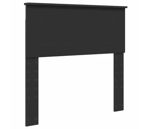 Gultas Rāmis Melns Un Sudrabains 100 X 200 Cm Inženierijas Koks Vidaxl