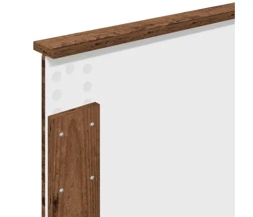 Voodi Raam Peaga Sahtliga Vana Puit 90 X 190 Cm Tehispuit