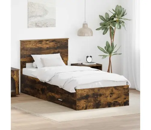 Lovos Rėmas Su Galvūgalio Rūkyto Ąžuolo Ir Sidabro 75 X 190 Cm