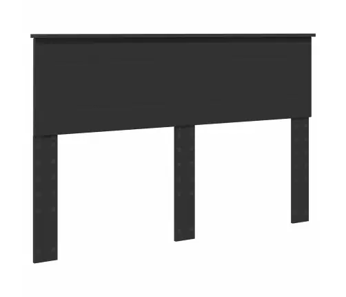 Gultas Rāmis Ar Plauktu Melna 150 X 200 Cm Inženierijas Koks Vidaxl