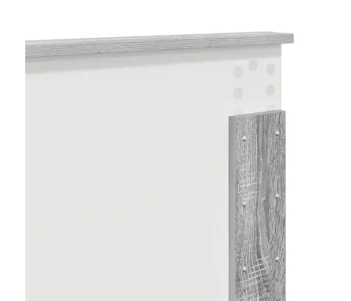 Gultas Rāmis Pelēks Sonoma 140 X 200 Cm Inženierijas Koks Vidaxl