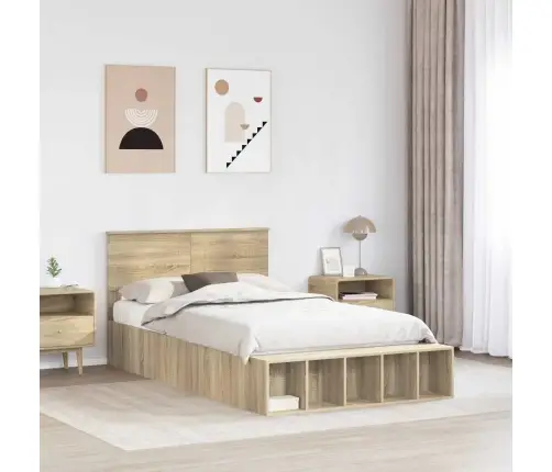 Lovos Rėmas Sonoma Ąžuolas 120 X 200 Cm Apdirbta Mediena