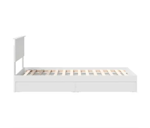 Glabāšanas Gulta Balts 100 X 200 Cm Inženierijas Koks Vidaxl