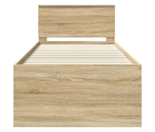 Diena Gulta Ar Atvilktni Sonoma Ozols Un Melns 100 X 200 Cm Vidaxl