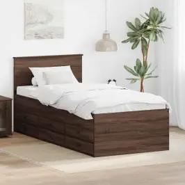 Diena Gulta Brūns Ozols Un Melns 100 X 200 Cm Inženierijas Koks Vidaxl