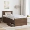Diena Gulta Brūns Ozols Un Melns 100 X 200 Cm Inženierijas Koks Vidaxl